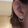 The New FENDI Logo Earrings Are High-end Customized And Popular With A Simple Elegant And Gorge qq2f153d