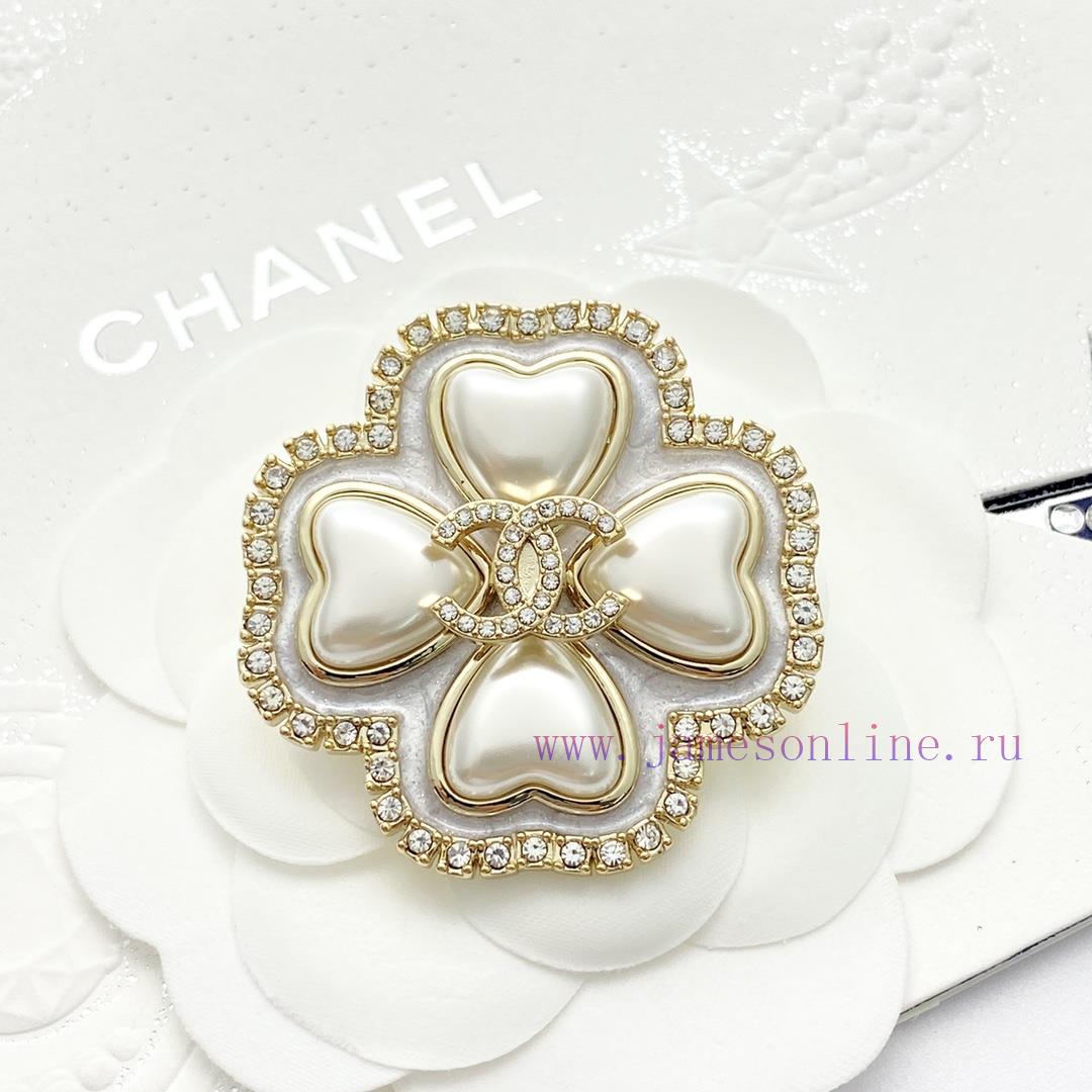 Code A692Chanel Brooch Sells Well And Hits New TrendCHAN 24 White Fritillaria Four Leaf Clover d2xthywf - Image 4