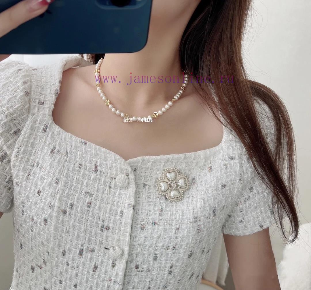 Code A692Chanel Brooch Sells Well And Hits New TrendCHAN 24 White Fritillaria Four Leaf Clover d2xthywf - Image 9