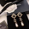 Chanel's Original Single New Product Chanel Double C Round Pearl Earnail Earrings High-end Qual 3n6a4841