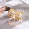 Dior's New Letter CD Earrings Which Are Loved By Top Tier Brands Have A Metallic Texture And A 0wp4xb3d
