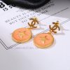 Chanel Vintage Metal Vintage Earrings With Simple Style And Super Atmospheric Chanel Double C E ew2b2f95