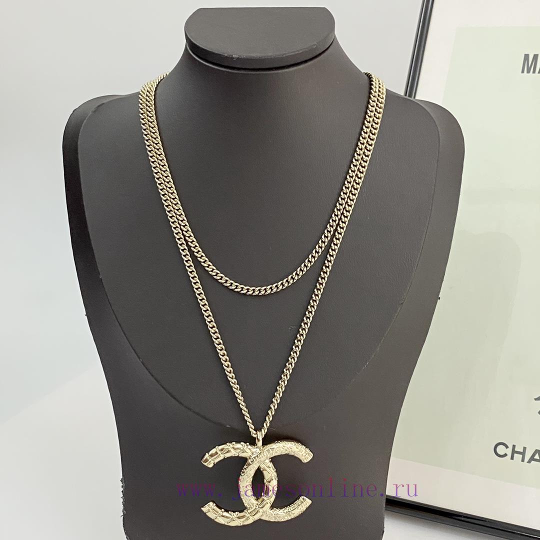 Code N810Chanel Necklace Hot Selling Item Hits New Consistent Zp SynchronizedCHAN 24 Large Gold pn1rhell - Image 3
