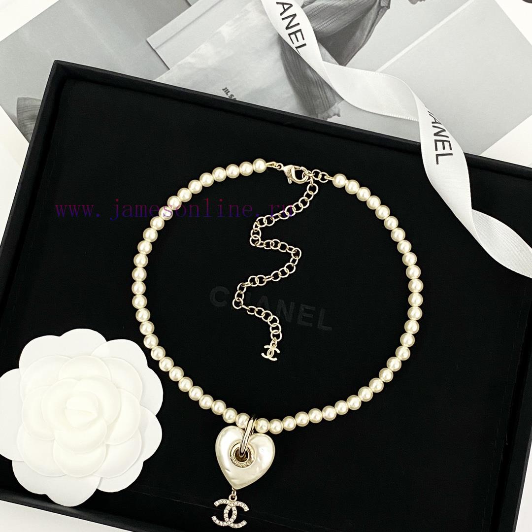 Code N816Chanel Necklace Sells Well And Hits New HeightsCHAN 24 Milk White Love Pearl Necklace🤩 gawloqc0 - Image 3
