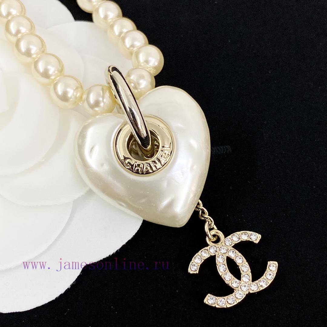 Code N816Chanel Necklace Sells Well And Hits New HeightsCHAN 24 Milk White Love Pearl Necklace🤩 gawloqc0 - Image 4