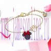 New Swarovski Mickey Mouse Minnie Cute And Cute Women's Bracelet 5566689 5566690 With QR Code R 2034kpkh