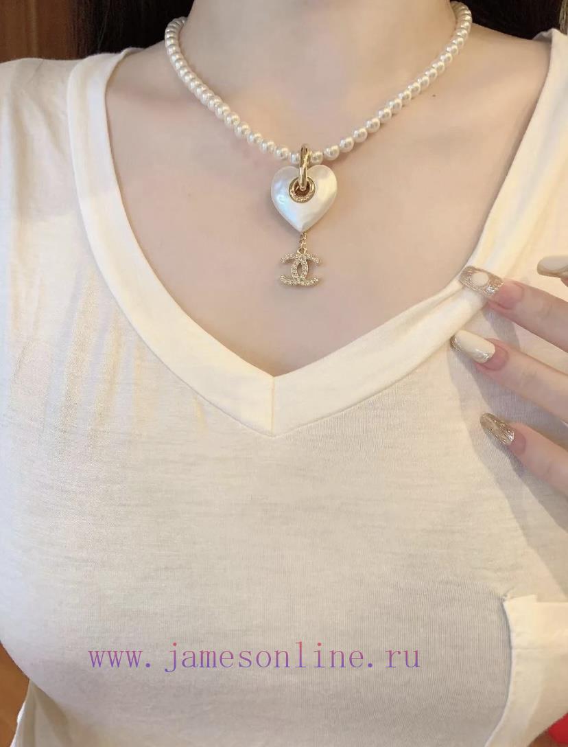 Code N816Chanel Necklace Sells Well And Hits New HeightsCHAN 24 Milk White Love Pearl Necklace🤩 gawloqc0 - Image 9