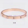 Swarovski Rivet Studded Diamond Bangle Bracelet Shipped On Behalf Of Swarovski Size 5.9 * 4.5 C hp4l9qmp