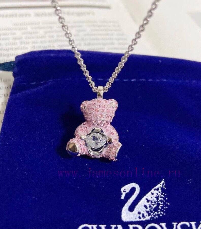 New Product Launched: Swarovski TEDDY Sparkling Teddy Bear Heartbeat Little Bear Women's Neckla 1o2fge0j - Image 5
