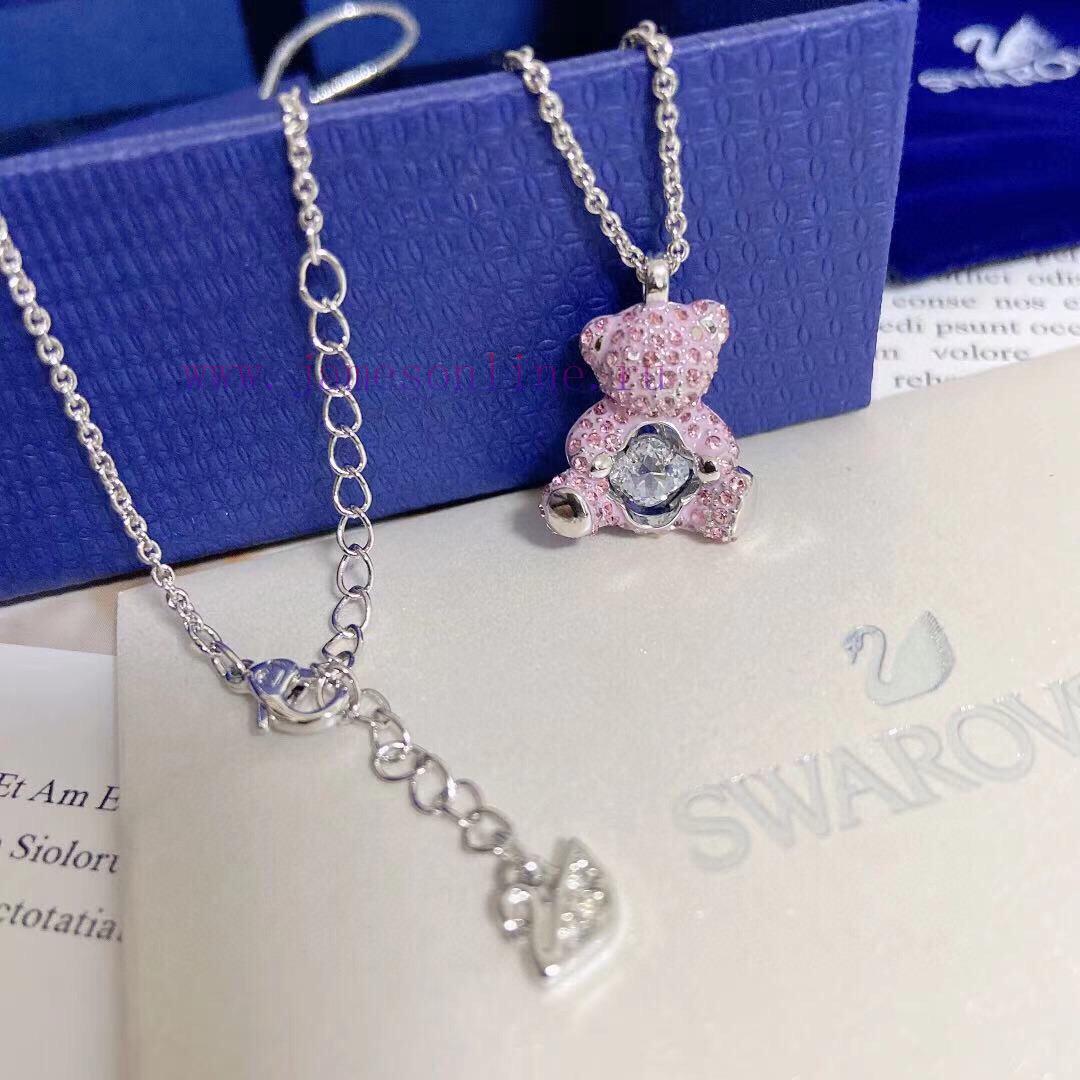 New Product Launched: Swarovski TEDDY Sparkling Teddy Bear Heartbeat Little Bear Women's Neckla 1o2fge0j - Image 6