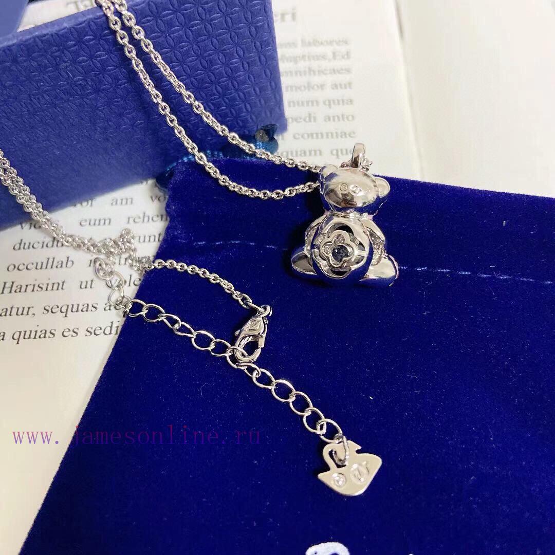 New Product Launched: Swarovski TEDDY Sparkling Teddy Bear Heartbeat Little Bear Women's Neckla 1o2fge0j - Image 7