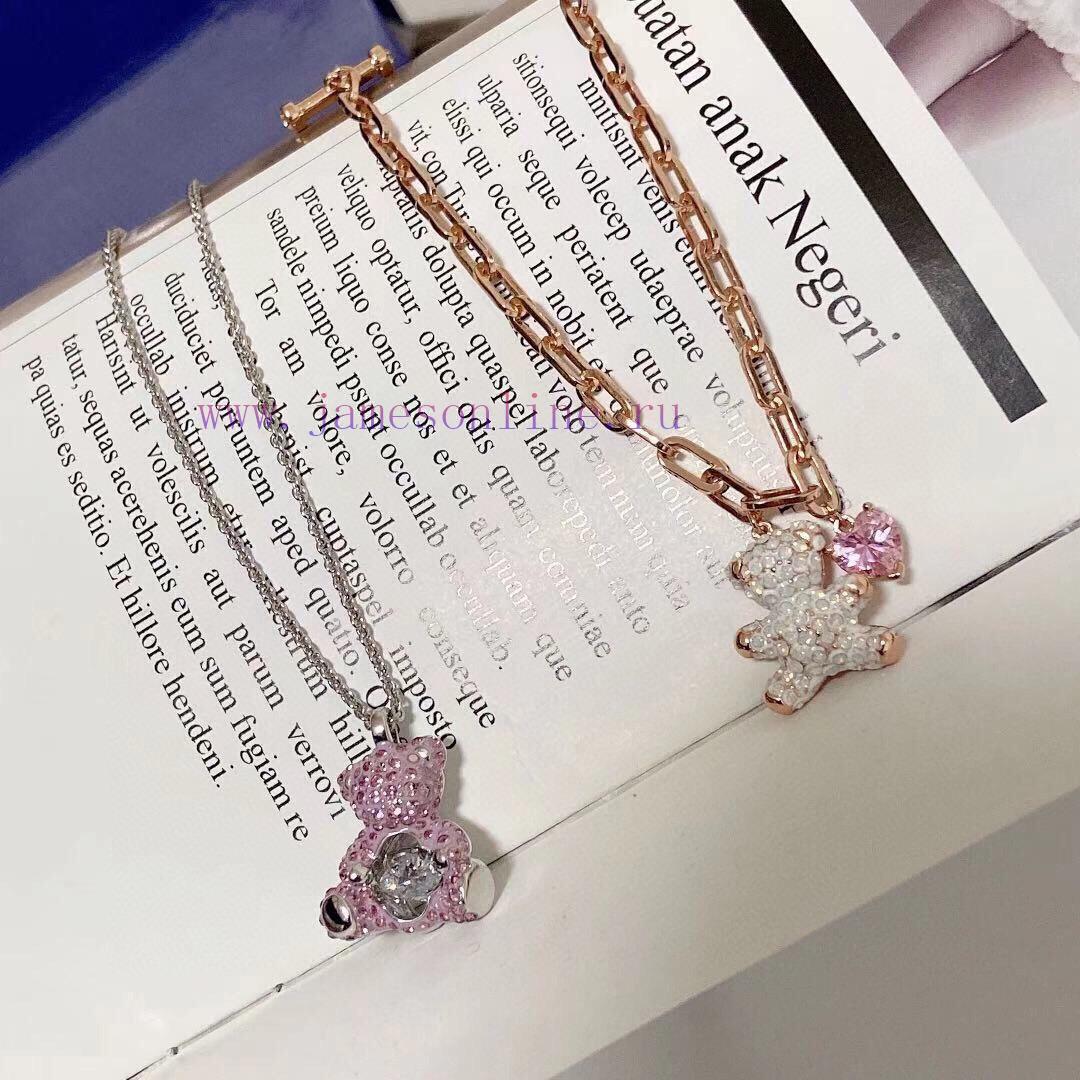New Product Launched: Swarovski TEDDY Sparkling Teddy Bear Heartbeat Little Bear Women's Neckla 1o2fge0j - Image 8