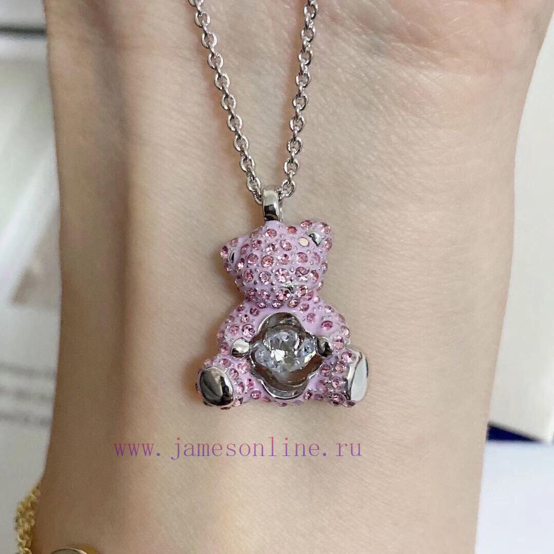 New Product Launched: Swarovski TEDDY Sparkling Teddy Bear Heartbeat Little Bear Women's Neckla 1o2fge0j - Image 9