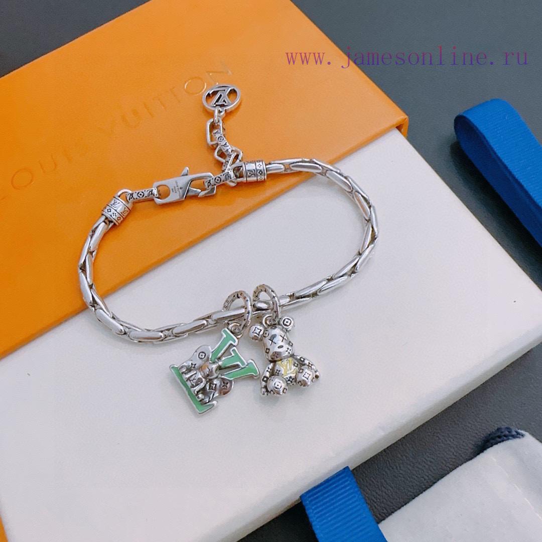 High Quality Louis Vuitton LV Bracelet Original Item New Model Retro Trend Fashion Must-have Su 574setxo - Image 2