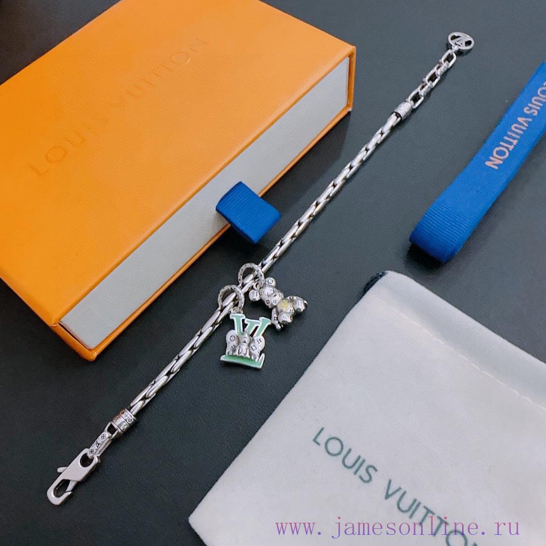 High Quality Louis Vuitton LV Bracelet Original Item New Model Retro Trend Fashion Must-have Su 574setxo - Image 8