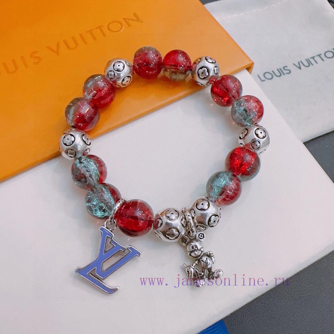 Seiko LV Louis Vuitton Multi Element Agate Thai Silver Style Large Bracelet Quan Zhilong Celebr xp3ogsw5 - Image 2