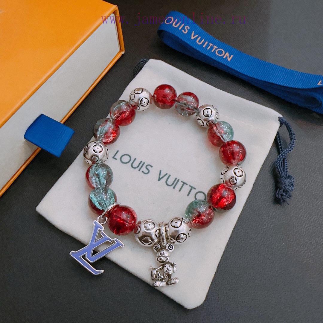 Seiko LV Louis Vuitton Multi Element Agate Thai Silver Style Large Bracelet Quan Zhilong Celebr xp3ogsw5 - Image 3