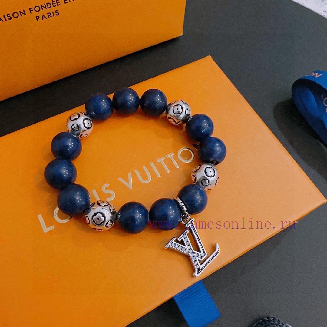 Seiko LV Louis Vuitton Multi Element Turquoise Thai Silver Style Large Bracelet Quan Zhilong St shq88fmf