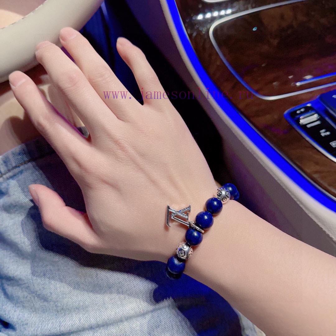 Seiko LV Louis Vuitton Multi Element Turquoise Thai Silver Style Large Bracelet Quan Zhilong St shq88fmf - Image 7