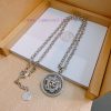 High Quality Versace Necklace Medusa Avatar Original Single Item New Model Retro Trend Fashion ois562ug