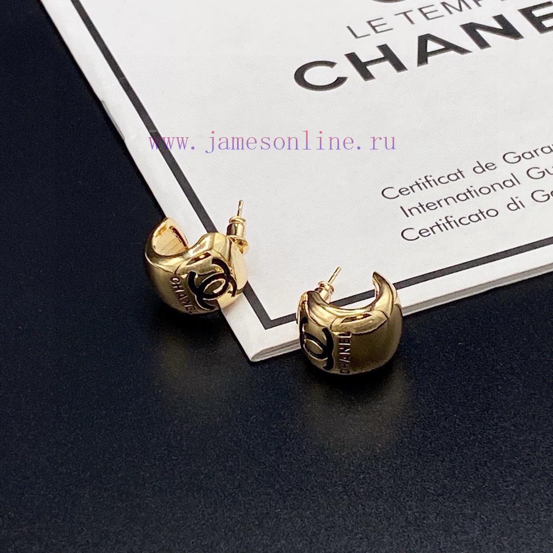 Chanel's New Double-C Small Earrings Are Very Stylish And Versatile Suitable For Casual Matchin 81agptwa - Image 8
