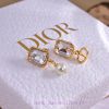 Dior's New Collection Beloved By Top Tier Brands Features Letter Earrings With A Metallic Textu 3tr0yx2i