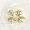 Code E2408Chanel Earrings Sell Well And Become NewCHAN 23 Enamel Double C Pearl Flower Earrings 6nylo4np