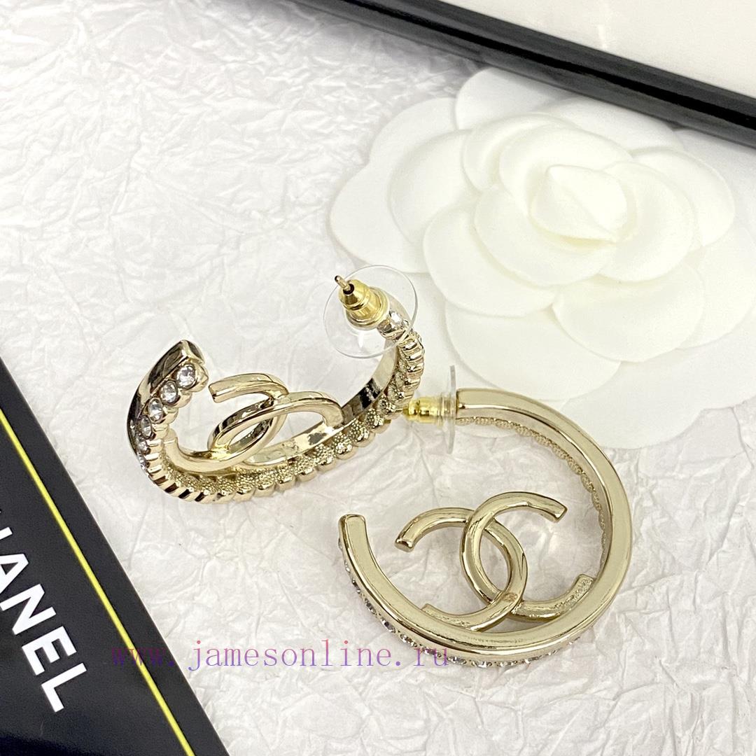 Code E2411Chanel Earrings Hot Selling Item Hits New Consensus ZpCHAN 23 CC Rhinestone Earrings🤡 ij4vq6r4 - Image 6