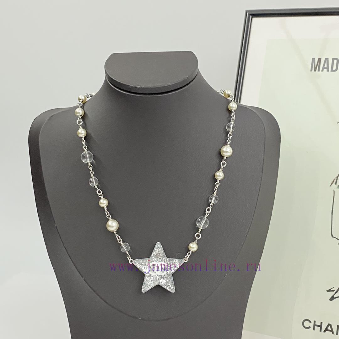 Today's New Code N991Chanel Necklace Sells Well And Hits New HeightsCHAN 25 Acrylic Star Glass l820l3fl