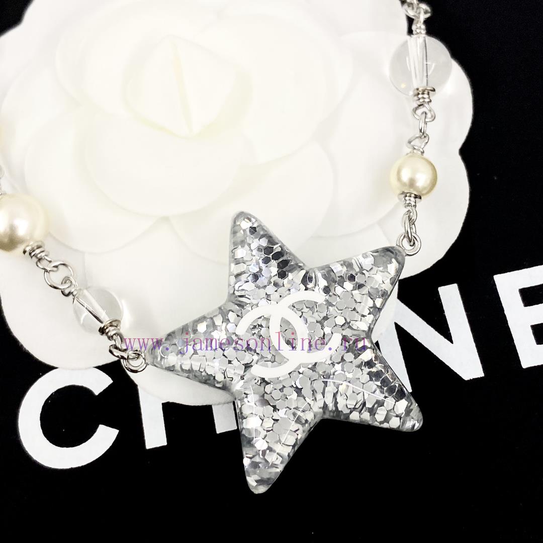 Today's New Code N991Chanel Necklace Sells Well And Hits New HeightsCHAN 25 Acrylic Star Glass l820l3fl - Image 4