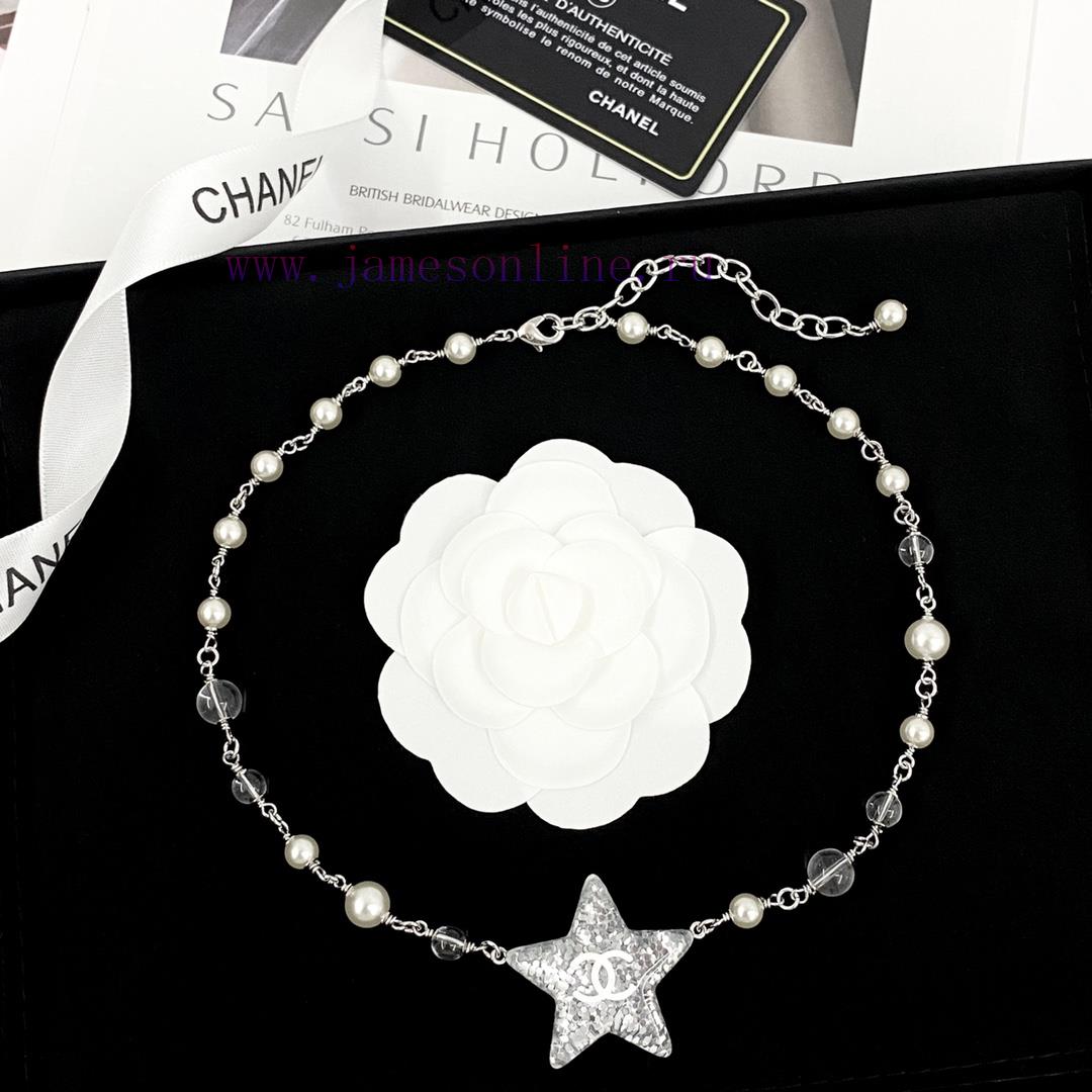 Today's New Code N991Chanel Necklace Sells Well And Hits New HeightsCHAN 25 Acrylic Star Glass l820l3fl - Image 5
