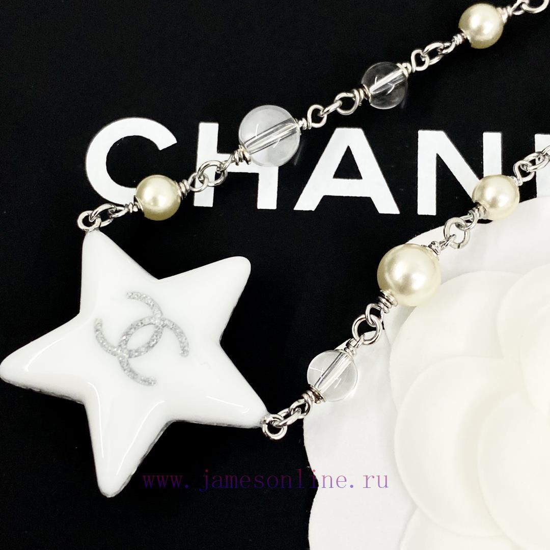 Today's New Code N991Chanel Necklace Sells Well And Hits New HeightsCHAN 25 Acrylic Star Glass l820l3fl - Image 6