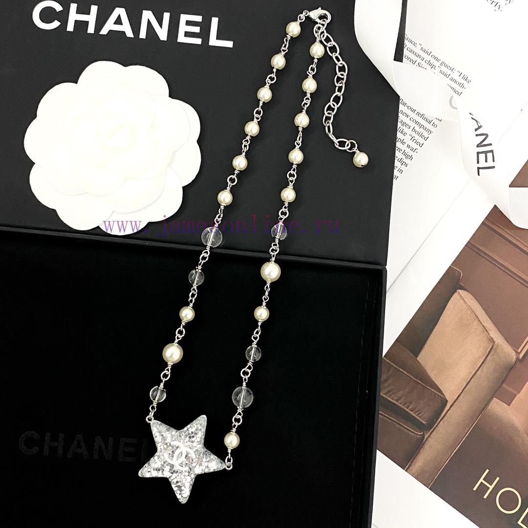 Today's New Code N991Chanel Necklace Sells Well And Hits New HeightsCHAN 25 Acrylic Star Glass l820l3fl - Image 7