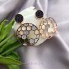 Original Swarovski/Swarovski LINOSA Black And White Honeycomb Geometric Diamond Studded Earring nujd8d3g