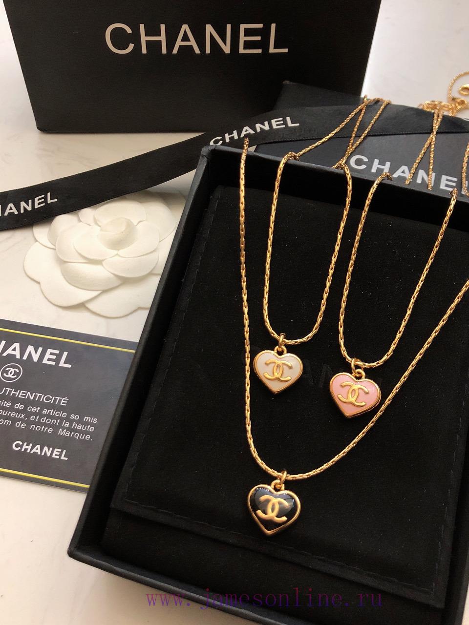 Chanel Peach Heart Mini Necklace 14K Stainless Steel Color Preserved Love Pendant Is Super Pers sgo1g45p - Image 2