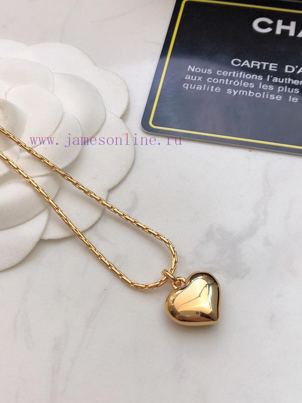 Chanel Peach Heart Mini Necklace 14K Stainless Steel Color Preserved Love Pendant Is Super Pers sgo1g45p - Image 6