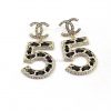 CH * Nel 5-character Black Leather Earrings With Consistent ZP Brass MaterialUpdate Time: Febru jhhoi7gt