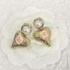 Code E2391Chanel Earrings Hot Selling Item Hits New Consensus ZpCHAN 23K Pink Enamel Lava Heart v2iidvky