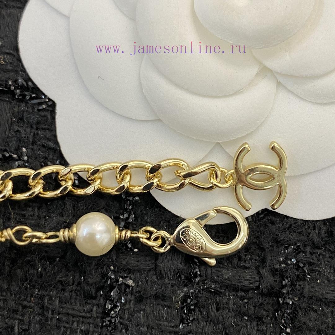 Code N537Chanel Necklace Hot Selling Item Hits New MarketCHANEL Pink Love Letter Pearl Chocker up5ytv46 - Image 5