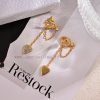 Dior's New Earrings Which Are Loved By Top Tier Brands Have A Metallic Texture And A Reverse Ve i4m35t1r