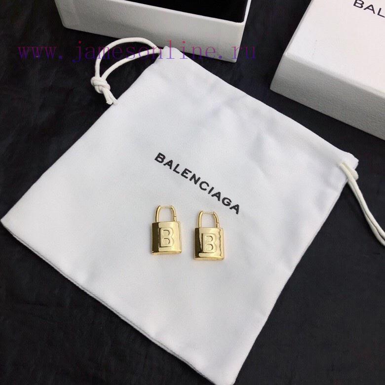 Original Order New Product Balenciaga New Gold Earrings Made Of Brass Material Plated With 18k 4vkn8i05