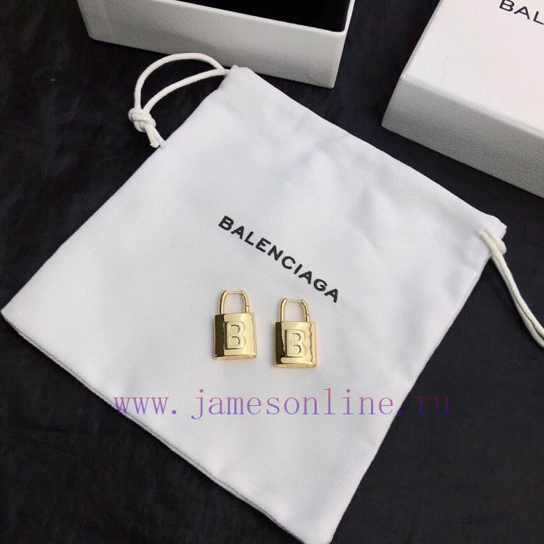 Original Order New Product Balenciaga New Gold Earrings Made Of Brass Material Plated With 18k 4vkn8i05 - Image 2