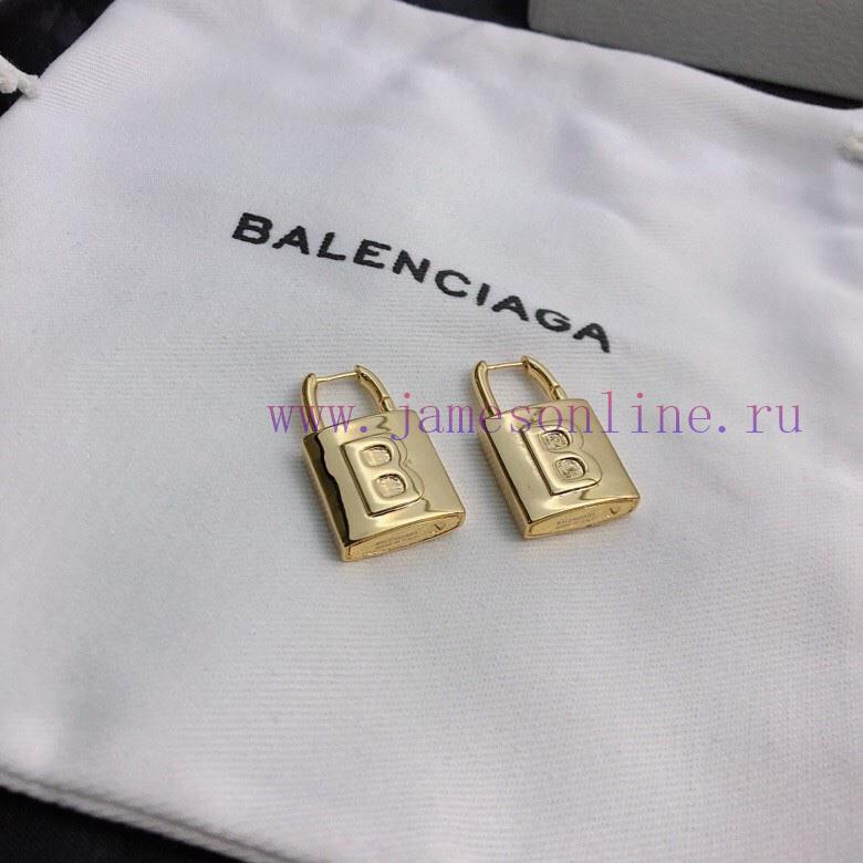 Original Order New Product Balenciaga New Gold Earrings Made Of Brass Material Plated With 18k 4vkn8i05 - Image 3