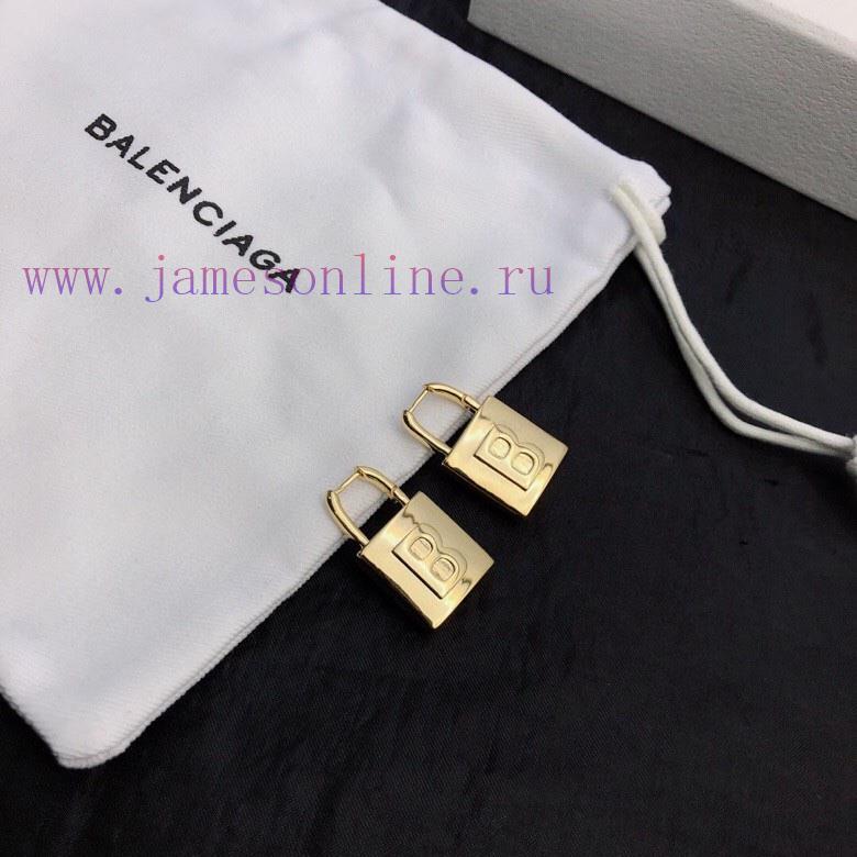 Original Order New Product Balenciaga New Gold Earrings Made Of Brass Material Plated With 18k 4vkn8i05 - Image 6