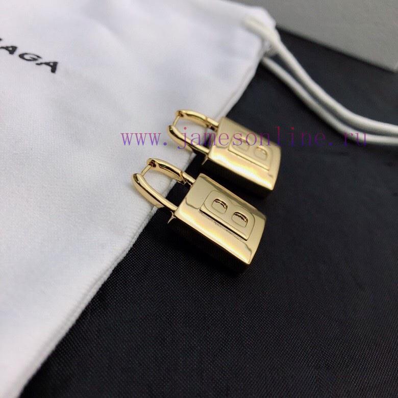 Original Order New Product Balenciaga New Gold Earrings Made Of Brass Material Plated With 18k 4vkn8i05 - Image 7