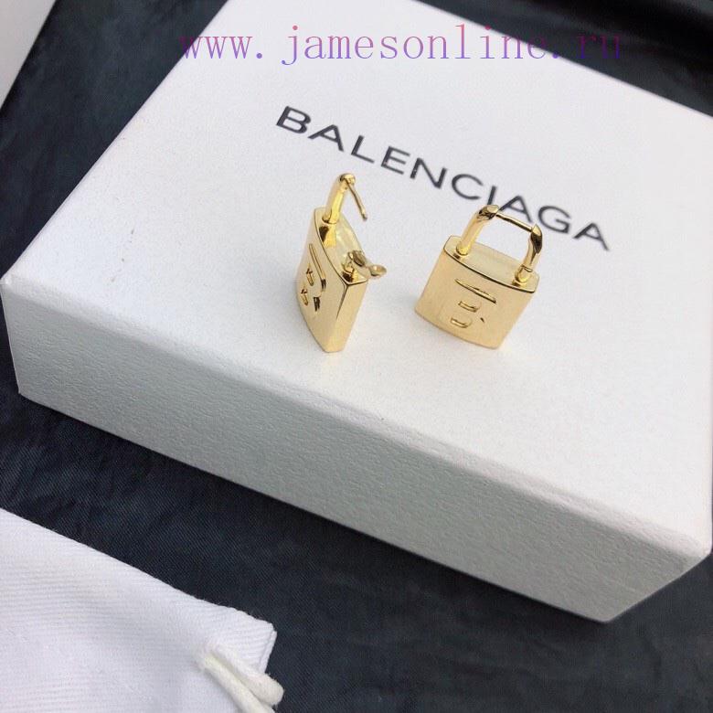 Original Order New Product Balenciaga New Gold Earrings Made Of Brass Material Plated With 18k 4vkn8i05 - Image 9