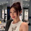 New Product Original Order New Miumiu Resin Female Ear Studs With Consistent Brass Material Sup 16p07gd7