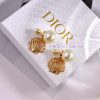 Dior's New Collection Beloved By Top Tier Brands Features Letter Earrings With A Metallic Textu ziu429s2