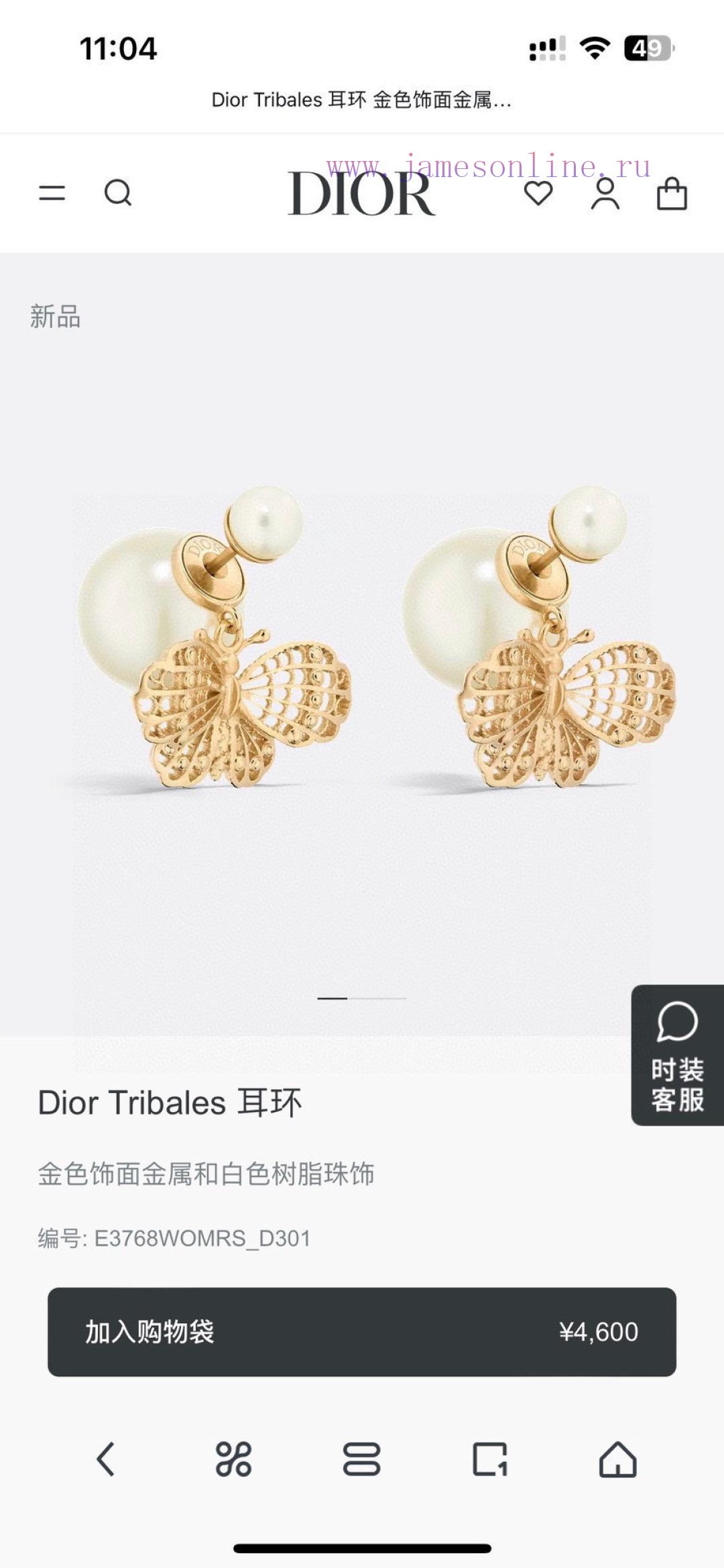 Dior's New Collection Beloved By Top Tier Brands Features Letter Earrings With A Metallic Textu 7p0f54h3 - Image 3