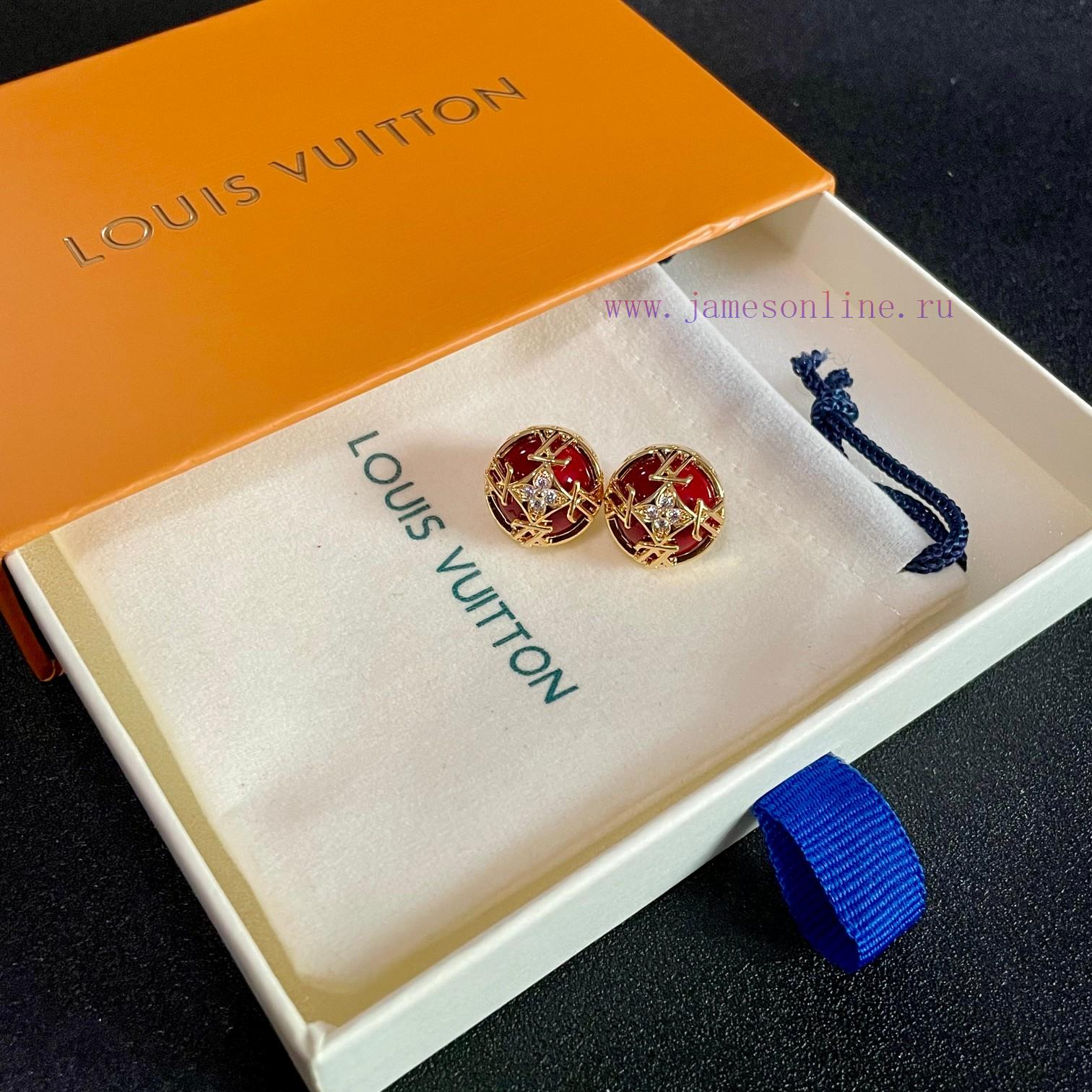 New LV Earrings Made Of Louis Vuitton's Consistent Material Hot Selling Design Unique Retro And scjq8box - Image 9